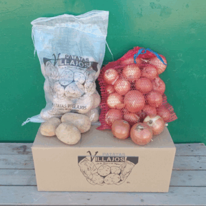 10 KG: 5 KG PATATA AGRIA 5 KG CEBOLLA